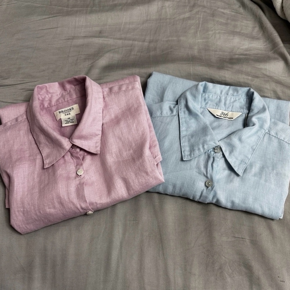 Brooks Brothers 346 2- Cotton Button Down Shirts Women’s Size XS